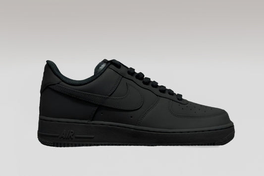 Black Matte AF1 - Standard Laces